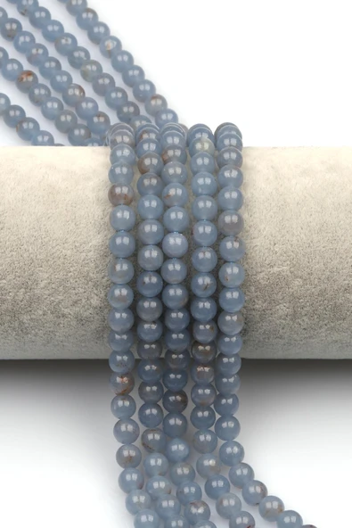 Anjelit (A Kalite) Doğal Taş Dizi 6 mm Küre Kesim ürün görseli 1