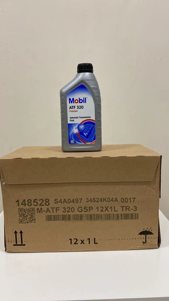 MOBİL ATF 320 DEXRON 3 OTOMATİK ŞANZIMAN YAĞI 1 LT X 12 ADET (2026 ÜRETİM) ürün görseli 1
