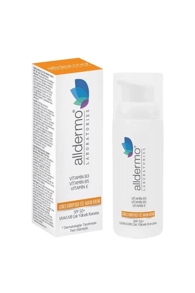 Alldermo Güneş Koruyucu Yüz Bakım Kremi Spf 50 50 ml ürün görseli 1