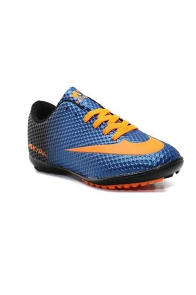 Walked 401-25 Çocuk Halı Saha Krampon Mavi Turuncu 31-35 ürün görseli 1