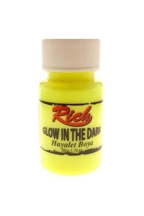 Rich Glow in the Dark Hayalet Boya 50 cc Sari (karanlikta parlayan boya) ürün görseli 1