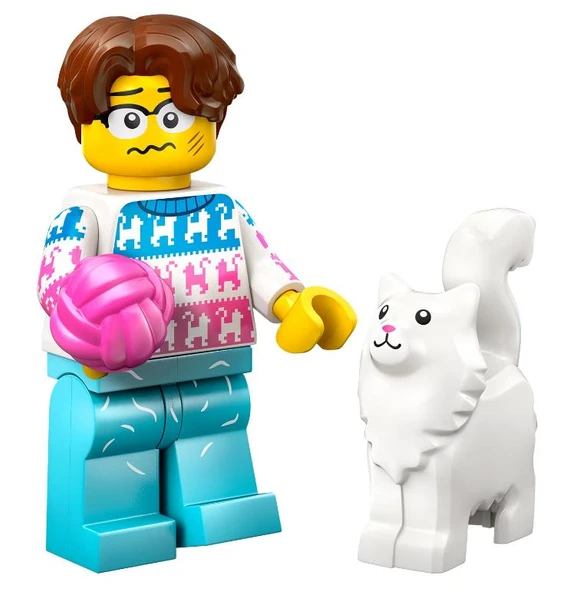 Lego Minifigür 71048 Seri 27 - 11 Crazy Cat Lover ürün görseli 1