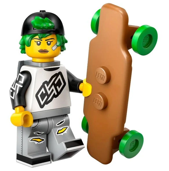 Lego Minifigür 71048 Seri 27 - 07 Longboarder ürün görseli 1