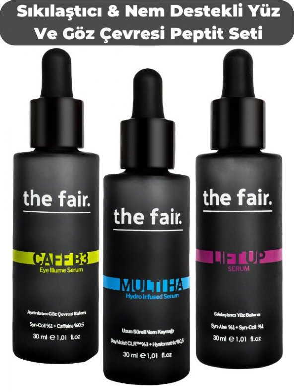the fair. Sıkılaştıcı & Nem Destekli Vegan Yüz ve Göz Çevresi Bakım Seti ürün görseli 1