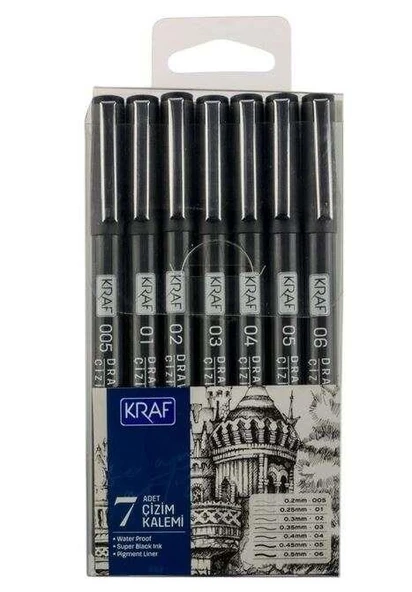 KRAF CIZIM KALEMI 7LI SET (222) ürün görseli 1