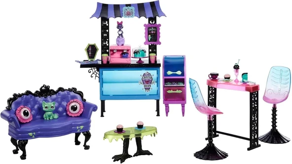 Monster High Coffin Bean Restoran Oyun Seti, 4 yaş ve üzeri, HHK65 ürün görseli 1