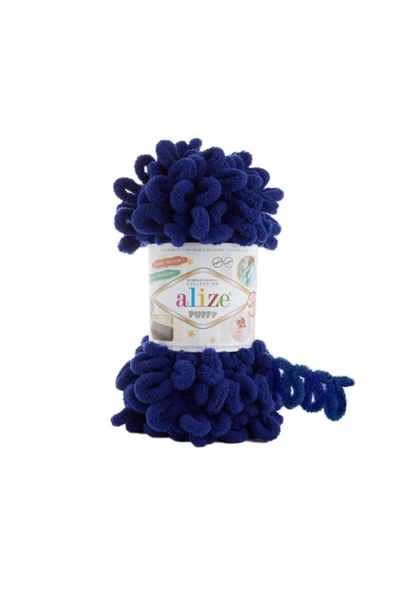 Alize Puffy El Örgü Ipi (5 Li Paket) 360-gece Mavisi ürün görseli 1