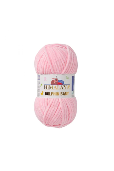 Öykü Tuhafiye Himalaya Dolphin Baby 80319 Şeker Pembe Kadife Bebek Ipi ürün görseli 1