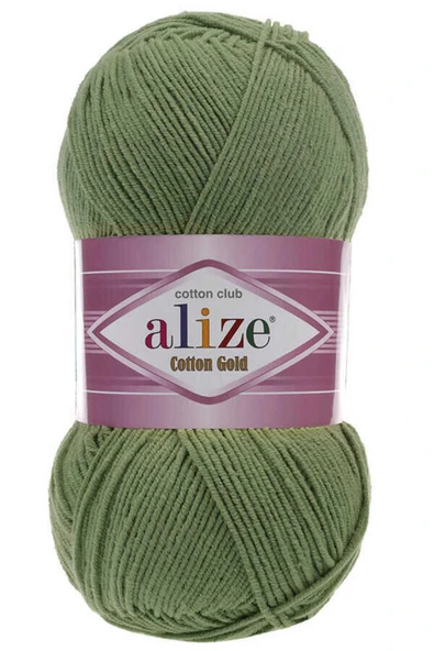 Alize ALİZE COTTON GOLD - 485 YEŞİL  -3LÜ YUMAK  BİLGECEİŞLER ürün görseli 1