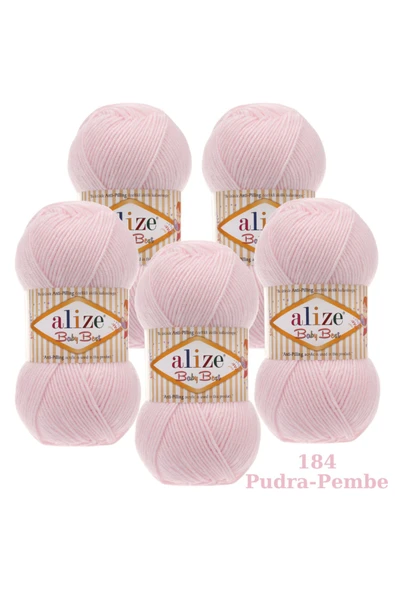 Ravepi Collection Alize Baby Best 5'li Paket El Örgü İpi Renk Kodu:184 ürün görseli 1