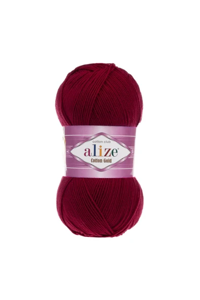 Alize 5 Adet Alize Cotton Gold 57 Bordo ürün görseli 1