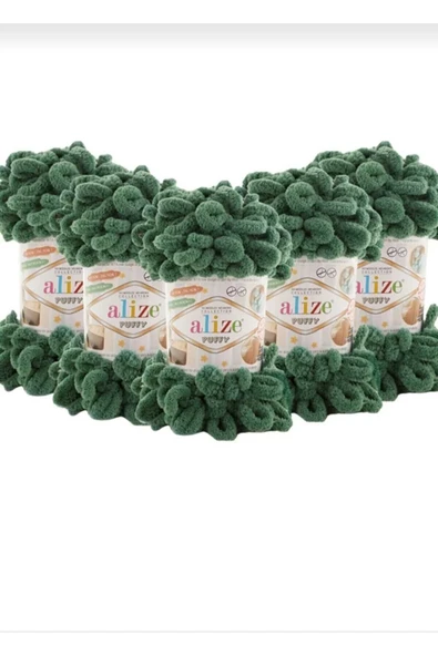 Alize Puffy ALİZE PUFFY 532 ÇAM YEŞİLİ 5 Lİ ürün görseli 1