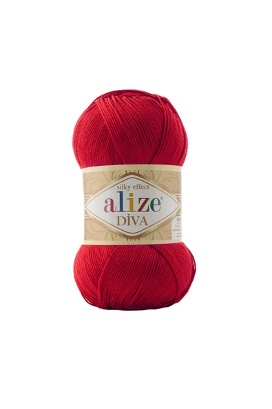 Alize 5 Adet Alize Diva 106 Koyu Kırmızı ürün görseli 1