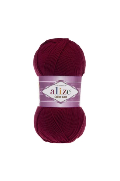 CLK Cotton Gold Alize 5 Li Yumak Cotton Gold 57 Bordo ( 5 Adet Yumak ) ürün görseli 1