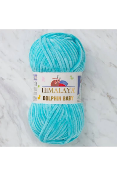 Himalaya Hımalaya Dolphın Baby Kadife Ip 80335 Turkuaz 5 Adet ürün görseli 1