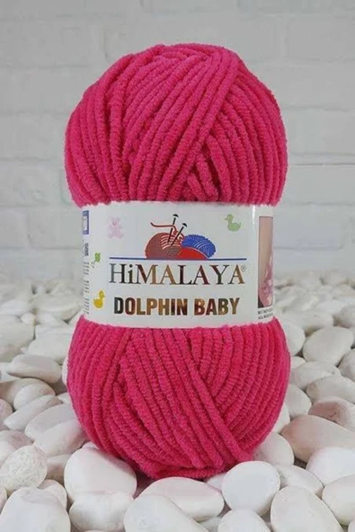 Himalaya Hımalaya Dolphın Baby Kadife İp 80314 Fuşya 5 Adet ürün görseli 1