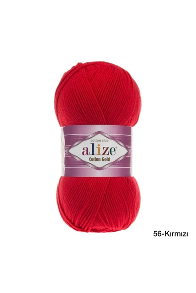 berceste Alize Cotton Gold 56 - Kırmızı - 100 gr ürün görseli 1