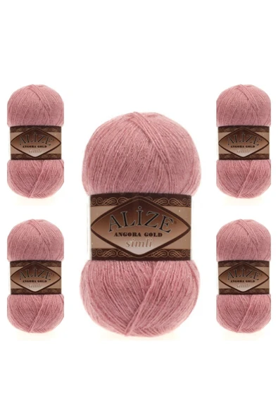 Alize Ayzen Home Angora Gold Simli 5 Li Paket ürün görseli 1