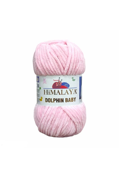 Himalaya Dolphin Baby Kadife Ip - 80319 Bebe Pembe - 100 Gr. 120 Mt. ürün görseli 1