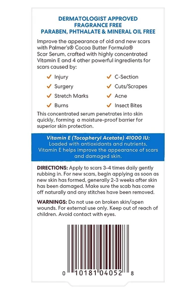 Palmers Vitamin E Scar Serum 30ML - Resim 2