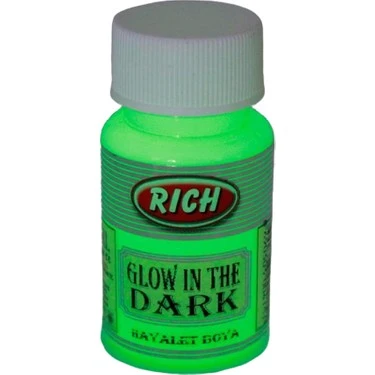 Rich Glow in the Dark Hayalet Boya 50 cc Naturel Yesil (karanlikta parlayan boya) ürün görseli 1