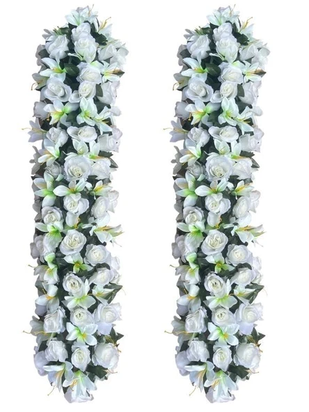 Nettenevime Yapay Çiçek Tak Organizasyon Çiçeği Nişan Masası Çiçek Süsleme 150*30 cm ürün görseli 1