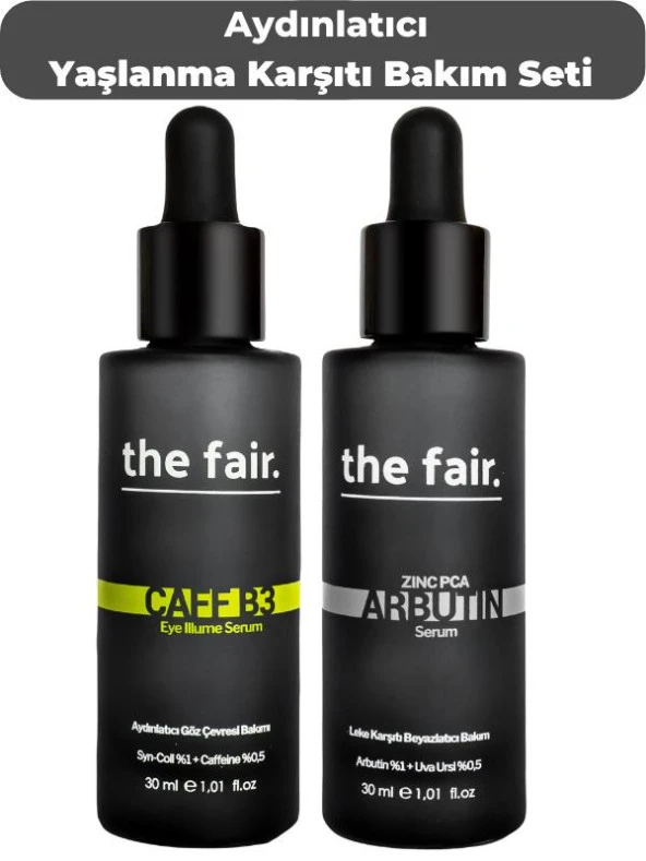 the fair. Aydınlatıcı Yaşlanma Karşıtı Vegan Göz ve Cilt Bakım Seti ürün görseli 1