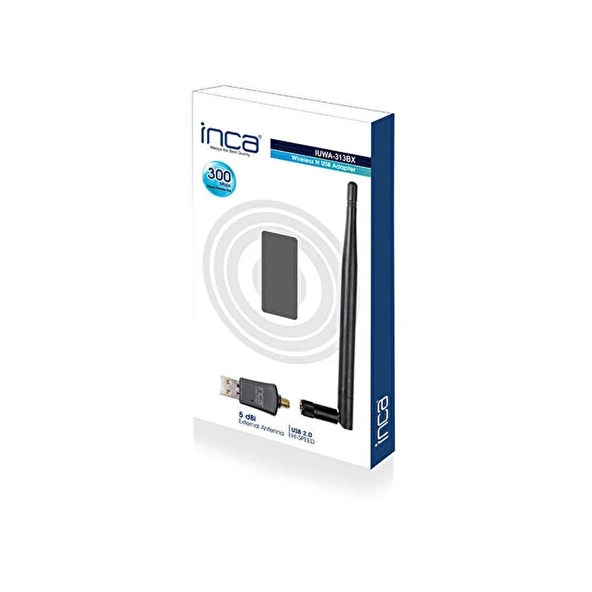 İnca 300 Mbps 11n Hari̇ci̇ 5dpi̇ Anten Wi̇reless Adaptör 1 Km Menzi̇lli̇ Iuwa-313bx ürün görseli 1