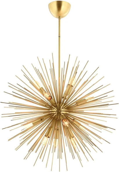 Avonni Av-4175-12B Gold Boyalı Modern Avize, E14, Metal, 70Cm ürün görseli 1