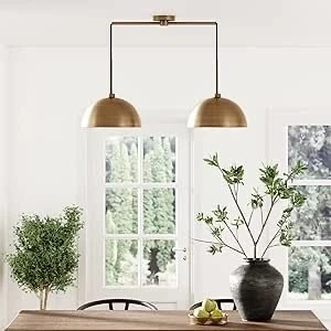 Rsylight Retro Vintage Eskitme Kaplama Masa Üstü Moden 2 Li Dekoratif Avize ürün görseli 1