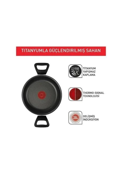 Tefal Titanyum 3X Force 20 cm Sahan - Resim 4