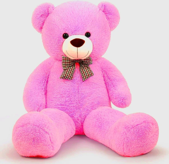 PTTAVM: Sevimli 90 cm Peluş Ayı ile Premium Yumoş Kırmızı Peluş