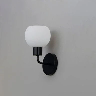 Rsylight Metal Modern Siyah Opal Camlı Dekoratif Rustik Duvar Aplik ürün görseli 1
