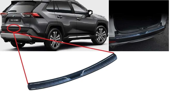 Toyota Rav Uyumlu 4 2019 Sonrası Arka Tampon Eşik Koruma ABS ürün görseli 1
