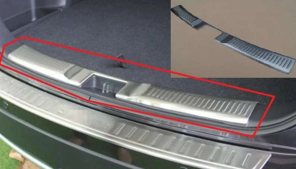 Kia Sportage Uyumlu 2010 2014 Arka Tampon Eşiği Krom ürün görseli 1