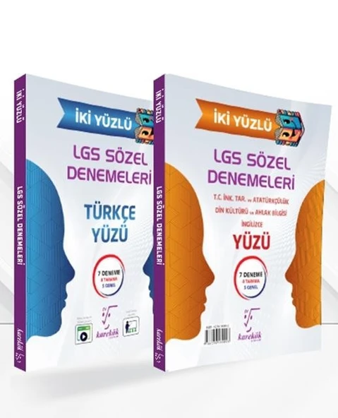 8. Sınıf LGS İki Yüzlü Sözel Denemeleri Karekök Yayıncılık ürün görseli 1