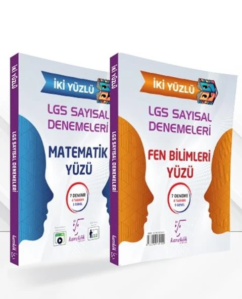 8. Sınıf İki Yüzlü LGS Sayısal Denemeleri Karekök Yayıncılık ürün görseli 1