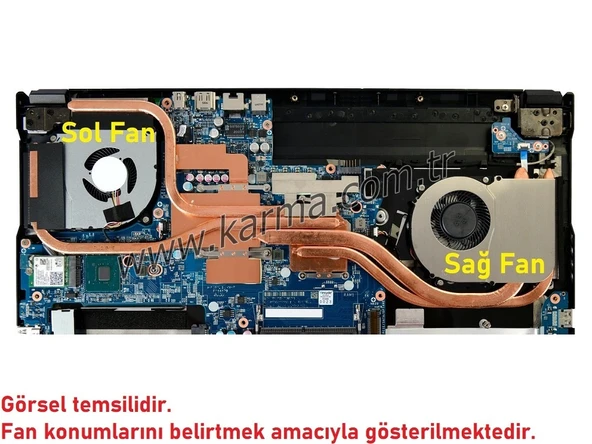 Monster Abra A5 V17.3.1 Notebook Cpu- Gpu, Vga Fanı (Sağ-Sol SET) ürün görseli 1