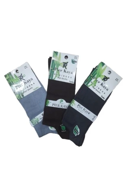 Pier Kaya P01389 Erkek Fantasy Bambo Dikişsiz Çorap (3 Adet) ürün görseli 1