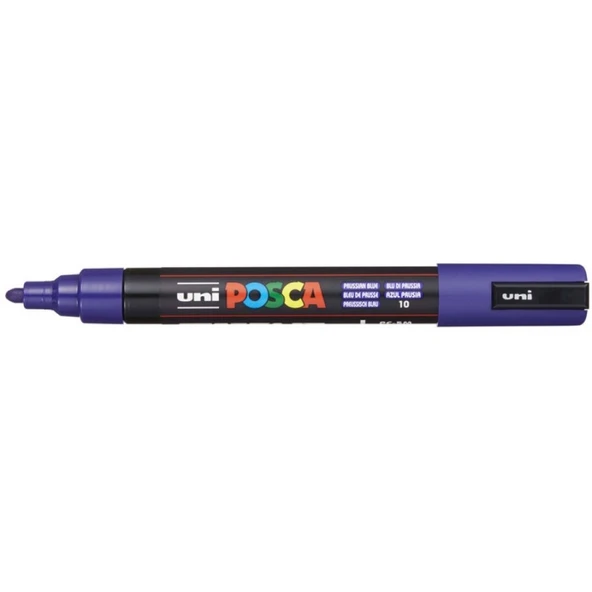 Uni Posca Su Bazlı Poster Marker Pc-5m 1.8-2.5 Prusya Mavisi 10 ürün görseli 1