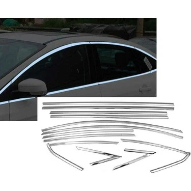 Ford Focus Uyumlu Sedan 2005 2010 Cam Çıtası Krom ürün görseli 1