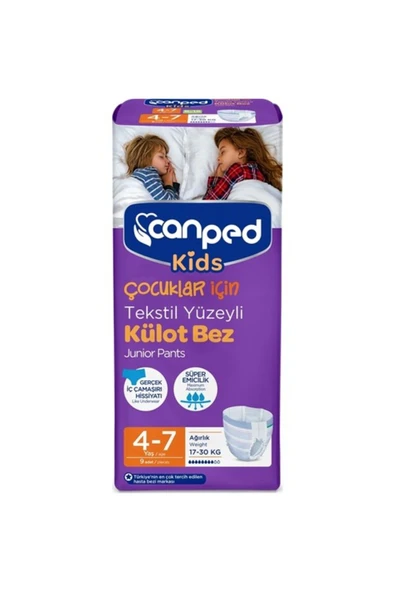 Çocuklar Için Emici Külot 4-7 Yaş 9 Lu ürün görseli 1