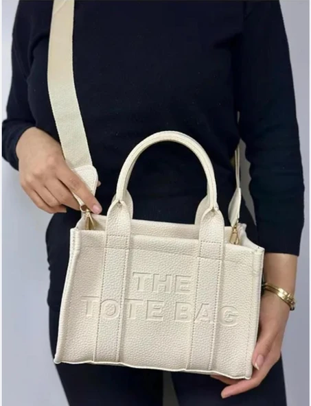 Tote Bag Yazılı Kadın Kol Çantası ürün görseli 1
