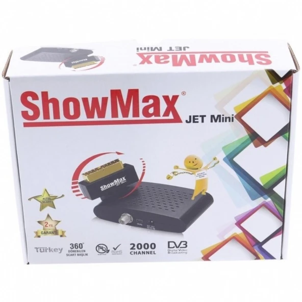 Showmax Mini Scart Uydu Alıcısı - Resim 2