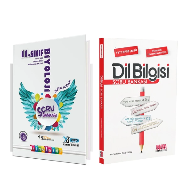 Yayın Denizi 11. Sınıf Biyoloji Pro ve AKM Dil Bilgisi Soru Bankası Seti 2 Kitap ürün görseli 1