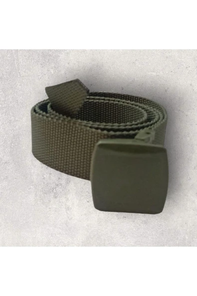 Anti Alerjik Tpu Plastik Tokalı Taktik Model Tarz Haki Renk Bez Kemer ürün görseli 1