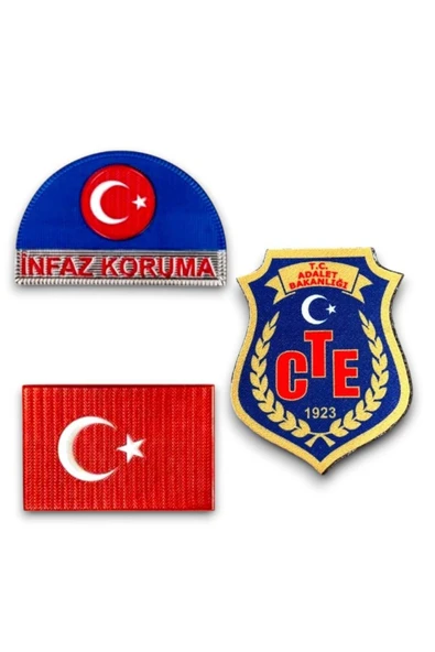 İnfaz Koruma ( CTE ) 3 Lü Set Yeni Model PVC Arma Seti Cırtlı ürün görseli 1