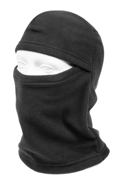 Siyah Renk Polar Balaklava Model Kar Maskesi ürün görseli 1