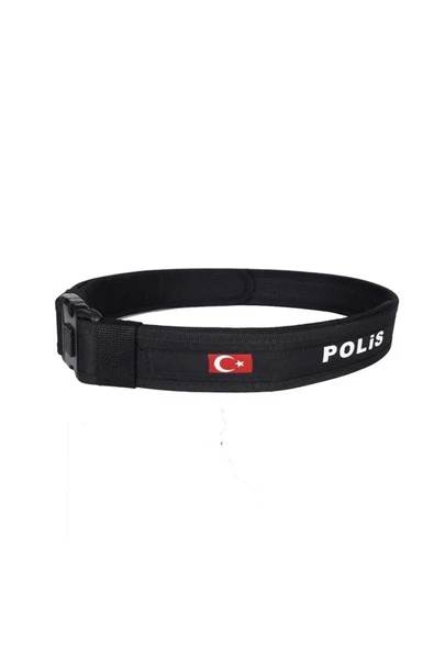 Bayraklı Yazılı Siyah Renk Palaska Kemer ürün görseli 1