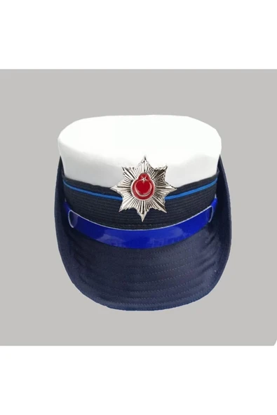 Beyaz Trfk-pls Tören Şapkası ( Kep ) Beyaz Renk 59 No (59 Cm) ürün görseli 1